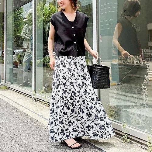 【ノーリーズソフィー/NOLLEY'S sophi】のアートフラワーティアードスカート 人気、トレンドファッション・服の通販 founy(ファニー) 　ファッション　Fashion　レディースファッション　Fashion for Women　スカート　Skirts　ティアードスカート　Tiered Skirts　2025年　2025　2025春夏・S/S　Spring/Summer 2025 SS25　おすすめ　Recommended / Our Picks　シンプル　Simple, Minimal　フラワー　Flower, Floral　プリント　Print, Printed Pattern　リゾート　Resort, Vacation Style　夏　Summer　旅行　Travel　other-3|ID: prp329100004472655 ipo3291000000032989032