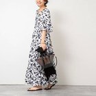 【ノーリーズソフィー/NOLLEY'S sophi】のウォッシャブルアートフラワープリントティアードワンピース ブラック系その他|ID: prp329100004472665 ipo3291000000031914339