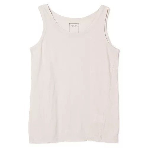 【パドカレ/pas de calais】の25SS ラフィー&コーマ天竺 インテリア・キッズ・メンズ・レディースファッション・服の通販 founy(ファニー) 　ファッション　Fashion　レディースファッション　Fashion for Women　2025年　2025　2025春夏・S/S　Spring/Summer 2025 SS25　シンプル　Simple, Minimal　タンク　Tank Top, Sleeveless Top　プリント　Print, Printed Pattern　洗える　Machine Washable　Lグレー|ID: prp329100004474977 ipo3291000000031547455
