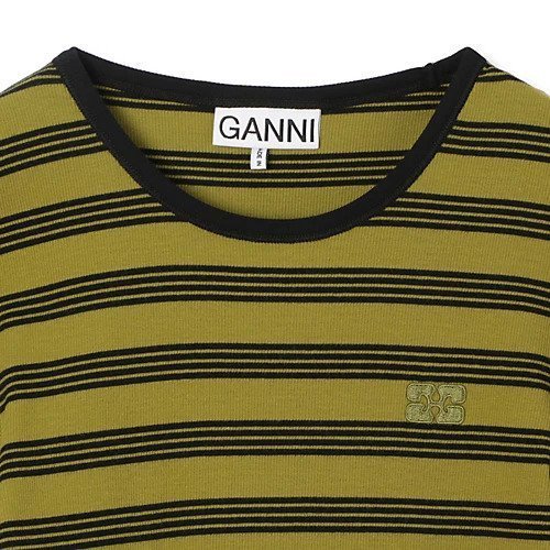 【ガニー/GANNI】のStriped Soft Cotton Rib Long Sleeve T-Shirt 人気、トレンドファッション・服の通販 founy(ファニー) 　ファッション　Fashion　レディースファッション　Fashion for Women　トップス・カットソー　Cut & Sew Tops　シャツ・ブラウス・オフィスカジュアル　Elegant Blouses & Button-Ups　ロングTシャツ・Tシャツ　Longline T-Shirts & Tees　2025年　2025　2025春夏・S/S　Spring/Summer 2025 SS25　シンプル　Simple, Minimal　ボーダー　Border, Stripe　ロング　Long, Long-Length　洗える　Machine Washable　other-3|ID: prp329100004474996 ipo3291000000031547719