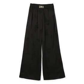 【ガニー/GANNI】 Fluid Satin Jacquard Elasticated Pants人気、トレンドファッション・服の通販 founy(ファニー) ファッション Fashion レディースファッション Fashion for Women パンツ Pants & Trousers 2025年 2025 2025春夏・S/S Spring/Summer 2025 SS25 ギャザー Gathered, Ruffled サテン Satin, Glossy Fabric パッチ Patch, Appliqué ボタニカル Botanical, Floral Pattern ポケット Pocket, Pocket Detail モダン Modern, Contemporary ワイド Wide, Wide Fit 洗える Machine Washable |ID:prp329100004475070