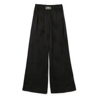 【ガニー/GANNI】のFluid Satin Jacquard Elasticated Pants 人気、トレンドファッション・服の通販 founy(ファニー) ファッション Fashion レディースファッション Fashion for Women パンツ Pants & Trousers 2025年 2025 2025春夏・S/S Spring/Summer 2025 SS25 ギャザー Gathered, Ruffled サテン Satin, Glossy Fabric パッチ Patch, Appliqué ボタニカル Botanical, Floral Pattern ポケット Pocket, Pocket Detail モダン Modern, Contemporary ワイド Wide, Wide Fit 洗える Machine Washable |ID:prp329100004475070