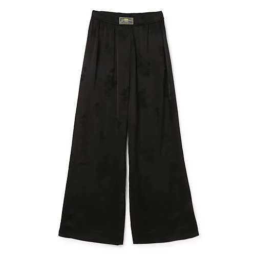 【ガニー/GANNI】のFluid Satin Jacquard Elasticated Pants 人気、トレンドファッション・服の通販 founy(ファニー) 　ファッション　Fashion　レディースファッション　Fashion for Women　パンツ　Pants & Trousers　2025年　2025　2025春夏・S/S　Spring/Summer 2025 SS25　ギャザー　Gathered, Ruffled　サテン　Satin, Glossy Fabric　パッチ　Patch, Appliqué　ボタニカル　Botanical, Floral Pattern　ポケット　Pocket, Pocket Detail　モダン　Modern, Contemporary　ワイド　Wide, Wide Fit　洗える　Machine Washable　 other-1|ID: prp329100004475070 ipo3291000000034865247