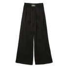 【ガニー/GANNI】のFluid Satin Jacquard Elasticated Pants 人気、トレンドファッション・服の通販 founy(ファニー) ファッション Fashion レディースファッション Fashion for Women パンツ Pants & Trousers 2025年 2025 2025春夏・S/S Spring/Summer 2025 SS25 ギャザー Gathered, Ruffled サテン Satin, Glossy Fabric パッチ Patch, Appliqué ボタニカル Botanical, Floral Pattern ポケット Pocket, Pocket Detail モダン Modern, Contemporary ワイド Wide, Wide Fit 洗える Machine Washable thumbnail Black|ID: prp329100004475070 ipo3291000000034865248