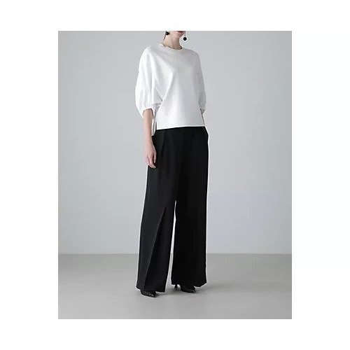 【アドーア/ADORE】のライトストレッチパンツ インテリア・キッズ・メンズ・レディースファッション・服の通販 founy(ファニー) 　ファッション　Fashion　レディースファッション　WOMEN　パンツ　Pants　おすすめ　Recommend　ジャケット　Jacket　スタンダード　Standard　セットアップ　Set Up　センター　Center　ドレープ　Drape　フィット　Fit　フロント　Front　ワイド　Wide　夏　Summer　春　Spring　S/S・春夏　Ss・Spring/Summer　ブラック|ID: prp329100004475077 ipo3291000000031549018