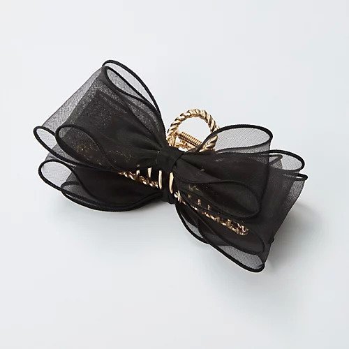 【フィービィー/phoebe】のボリュームオーガンジーリボンバンスクリップ ブラック インテリア・キッズ・メンズ・レディースファッション・服の通販 founy(ファニー) ファッション Fashion レディースファッション Fashion for Women オーガンジー Organza Fabric ハーフ Half, Half-Length ブラック|ID: prp329100004477252 ipo3291000000034788276