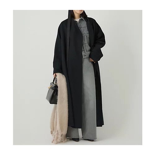 【カオス/Chaos】のアールスーペリアノーカラーロングコート 人気、トレンドファッション・服の通販 founy(ファニー) 　ファッション　Fashion　レディースファッション　WOMEN　アウター　Coat Outerwear　コート　Coats　エレガント 上品　Elegant　シンプル　Simple　ドレープ　Drape　フィット　Fit　フロント　Front　マニッシュ　Mannish　ロング　Long　A/W・秋冬　Aw・Autumn/Winter・Fw・Fall-Winter　冬　Winter　2024年　2024　2024-2025秋冬・A/W　Aw/Autumn/Winter/Fw/Fall/2024-2025　other-2|ID: prp329100004477255 ipo3291000000031561835