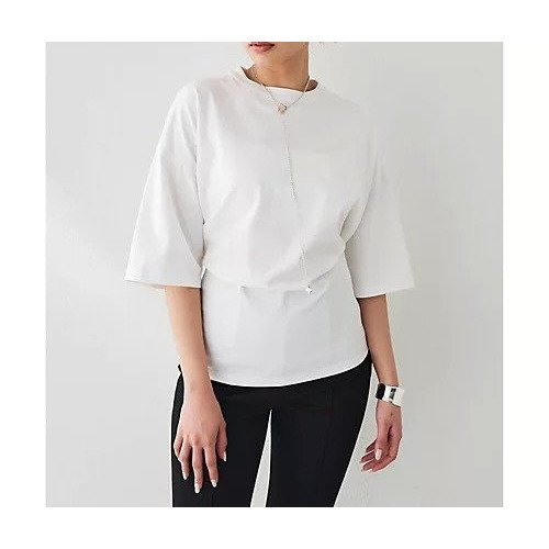 【ウィムガゼット/Whim Gazette】の2wayホックTシャツ 人気、トレンドファッション・服の通販 founy(ファニー) 　ファッション　Fashion　レディースファッション　WOMEN　トップス・カットソー　Tops/Tshirt　シャツ/ブラウス　Shirts/Blouses　ロング / Tシャツ　T-Shirts　2025年　2025　2025春夏・S/S　Ss,Spring/Summer,2025　おすすめ　Recommend　コルセット　Corset　シンプル　Simple　スリーブ　Sleeve　ハーフ　Half　バランス　Balance　フロント　Front　other-2|ID: prp329100004480648 ipo3291000000031588374