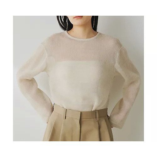 【ウィムガゼット/Whim Gazette】のリネンメッシュプルオーバー インテリア・キッズ・メンズ・レディースファッション・服の通販 founy(ファニー) https://founy.com/ ファッション Fashion レディースファッション WOMEN トップス・カットソー Tops/Tshirt プルオーバー Pullover 2025年 2025 2025春夏・S/S Ss,Spring/Summer,2025 コンパクト Compact シンプル Simple スリット Slit フェミニン Feminine メッシュ Mesh リネン Linen 長袖 Long Sleeve |ID: prp329100004480653 ipo3291000000031588400