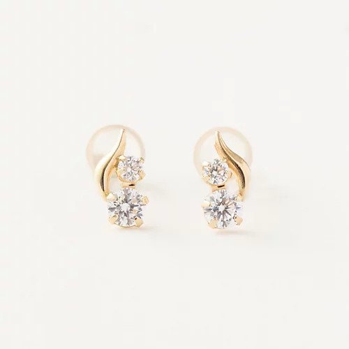【フィービィー/phoebe】の【K10】リーフィービジューピアス 人気、トレンドファッション・服の通販 founy(ファニー) 　ファッション　Fashion　レディースファッション　WOMEN　アクセサリー　Accessories　イエロー　Yellow　ジュエリー　Jewelry　ジュエル　Jewel　ボックス　Box　メタル　Metal　リーフ　Leaf　おすすめ　Recommend　エレガント 上品　Elegant　ギフト プレゼント　Gift Present　other-3|ID: prp329100004480681 ipo3291000000031588608