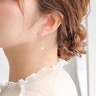 【フィービィー/phoebe】の【K10】チェーンパールピアス ホワイト|ID: prp329100004480688 ipo3291000000034114061