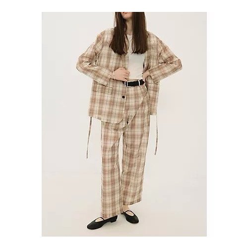 【クラネ/CLANE】の2WAY SHEER JACKET 人気、トレンドファッション・服の通販 founy(ファニー) 　ファッション　Fashion　レディースファッション　Fashion for Women　アウター　Coat / Outerwear Collection　レディースジャケット・軽アウター　Jackets　2025年　2025　2025春夏・S/S　Spring/Summer 2025 SS25　カシュクール　Wrap Design　シアー　Sheer, See-Through　シェイプ　Shape, Slim Fit　シンプル　Simple, Minimal　ジャケット　Jacket, Outerwear　チェック　Check, Plaid, Tartan　ミックス　Mix, Mixed Style　夏　Summer　春　Spring　S/S・春夏　SS, Spring/Summer, Warm Season　other-3|ID: prp329100004480704 ipo3291000000032851324