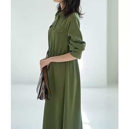 【スタイルデリ/STYLE DELI】の【LUXE】ウエストマークシャツワンピース 人気、トレンドファッション・服の通販 founy(ファニー) 　ファッション　Fashion　レディースファッション　Fashion for Women　ワンピース　Dresses　シャツワンピース / 1枚で着映えコーデ　Shirt Dresses　インナー　Innerwear　カットソー　Cut and Sewn Top　カーディガン　Cardigan, Knitwear　ガウン　Gown, Robe　ギャザー　Gathered, Ruffled　ジャケット　Jacket, Outerwear　スニーカー　Sneakers, Trainers　スリット　Slit, Slit Detail　長袖　Long Sleeve, Full Sleeve　バランス　Balance, Style Balance　パーカー　Hoodie, Parka　パール　Pearl, Pearl Accent　フィット　Fit, Slim Fit　フェイク　Faux, Fake　フラップ　Flap, Flap Pocket　フレア　Flare, Flared　ベーシック　Basic, Essential　ペチコート　Petticoat, Underskirt　ポケット　Pocket, Pocket Detail　ラグジュアリー　Luxury, Elegant　リボン　Ribbon, Bow　A/W・秋冬　Autumn/Winter　エレガント 上品　Elegant　other-3|ID: prp329100004480787 ipo3291000000033896278