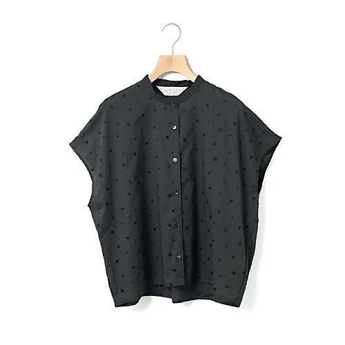 【ミディウミ/MidiUmi】のドットシャツノースリーブ 人気、トレンドファッション・服の通販 founy(ファニー) 　ファッション　Fashion　レディースファッション　WOMEN　トップス・カットソー　Tops/Tshirt　キャミソール / ノースリーブ　No Sleeves　シャツ/ブラウス　Shirts/Blouses　スタンド　Stand　ドット　Dot　フロント　Front　ベスト　Vest　人気　Popularity　 other-1|ID: prp329100004482890 ipo3291000000031602629