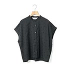 【ミディウミ/MidiUmi】のドットシャツノースリーブ ブラック|ID: prp329100004482890 ipo3291000000031602631