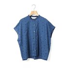 【ミディウミ/MidiUmi】のドットシャツノースリーブ ブルー|ID: prp329100004482890 ipo3291000000031602634