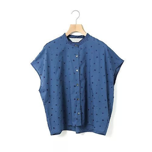 【ミディウミ/MidiUmi】のドットシャツノースリーブ インテリア・キッズ・メンズ・レディースファッション・服の通販 founy(ファニー) 　ファッション　Fashion　レディースファッション　WOMEN　トップス・カットソー　Tops/Tshirt　キャミソール / ノースリーブ　No Sleeves　シャツ/ブラウス　Shirts/Blouses　スタンド　Stand　ドット　Dot　フロント　Front　ベスト　Vest　人気　Popularity　ブルー|ID: prp329100004482890 ipo3291000000031602634