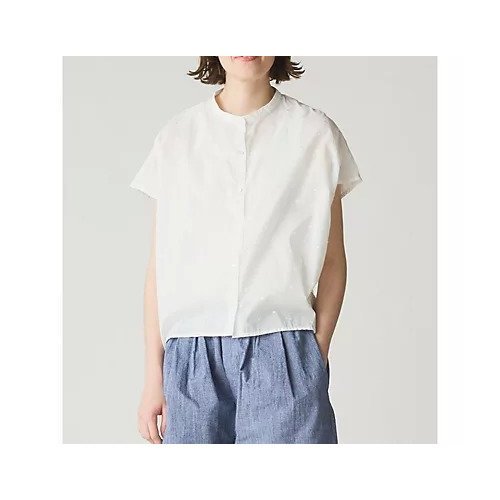 【ミディウミ/MidiUmi】のドットシャツノースリーブ 人気、トレンドファッション・服の通販 founy(ファニー) 　ファッション　Fashion　レディースファッション　WOMEN　トップス・カットソー　Tops/Tshirt　キャミソール / ノースリーブ　No Sleeves　シャツ/ブラウス　Shirts/Blouses　スタンド　Stand　ドット　Dot　フロント　Front　ベスト　Vest　人気　Popularity　other-2|ID: prp329100004482890 ipo3291000000031602637