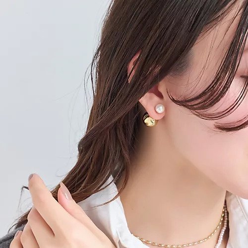 【フィービィー/phoebe】のメタルボールバックキャッチピアス パール 人気、トレンドファッション・服の通販 founy(ファニー) 　ファッション　Fashion　レディースファッション　WOMEN　バッグ　Bag　シンプル　Simple　トレンド　Trend　パール　Pearl　フォーマル　Formal　フロント　Front　メタル　Metal　定番　Standard　other-3|ID: prp329100004482906 ipo3291000000031602808