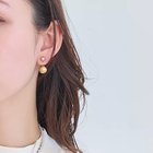 【フィービィー/phoebe】のバックモチーフイヤリング コンビメタル シルバー|ID: prp329100004482915 ipo3291000000031602856