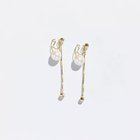 【フィービィー/phoebe】のロングバックモチーフイヤリング パール ビジュー クリア|ID: prp329100004482918 ipo3291000000031602878