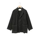 【ミディウミ/MidiUmi】のコットンリネンテーラードジャケット ブラック|ID: prp329100004482922 ipo3291000000031602900