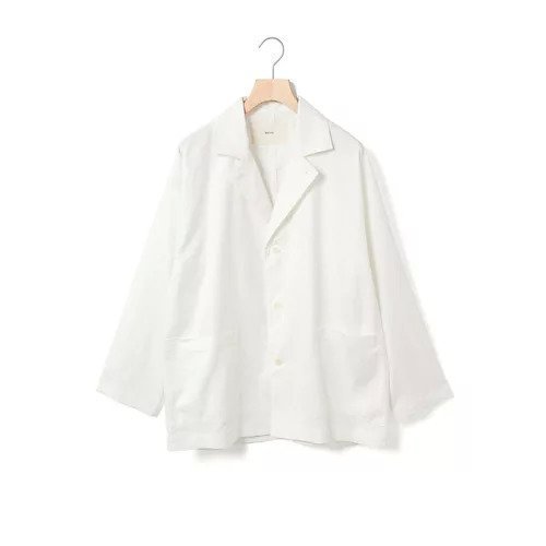 【ミディウミ/MidiUmi】のコットンリネンテーラードジャケット インテリア・キッズ・メンズ・レディースファッション・服の通販 founy(ファニー) 　ファッション　Fashion　レディースファッション　WOMEN　アウター　Coat Outerwear　ジャケット　Jackets　テーラードジャケット　Tailored Jackets　ジャケット　Jacket　セットアップ　Set Up　ベスト　Vest　ポケット　Pocket　リネン　Linen　春　Spring　オフホワイト|ID: prp329100004482922 ipo3291000000031602901