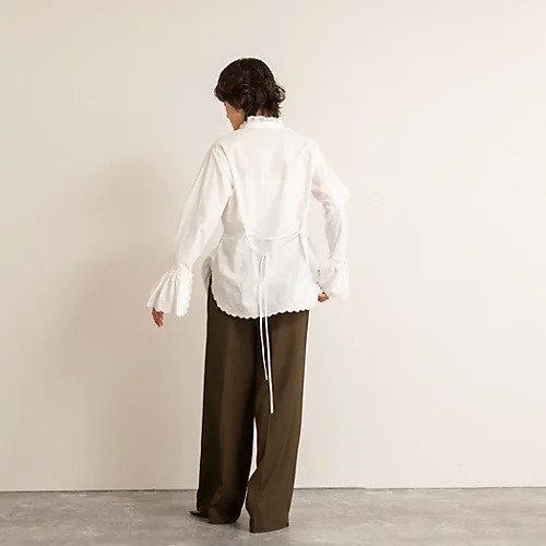 【ノーリーズ/NOLLEY'S】の【MAQWEL/マクウェル】レース刺繍ブラウス 人気、トレンドファッション・服の通販 founy(ファニー) 　ファッション　Fashion　レディースファッション　WOMEN　トップス・カットソー　Tops/Tshirt　シャツ/ブラウス　Shirts/Blouses　ヴィンテージ　Vintage　シンプル　Simple　スカラップ　Scalloped　フェミニン　Feminine　レース　Race　2025年　2025　2025春夏・S/S　Ss,Spring/Summer,2025　other-3|ID: prp329100004483115 ipo3291000000032074316