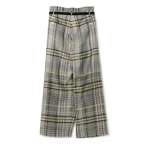 【ペレック/pelleq】のplaid silk organza wrap trousers 人気、トレンドファッション・服の通販 founy(ファニー) 　ファッション　Fashion　レディースファッション　WOMEN　2025年　2025　2025春夏・S/S　Ss,Spring/Summer,2025　インナー　Inner　オーガンジー　Organdy　シルク　Silk　ラップ　Wrap　リュクス　Luxe　洗える　Washable　other-2|ID: prp329100004485144 ipo3291000000032100112