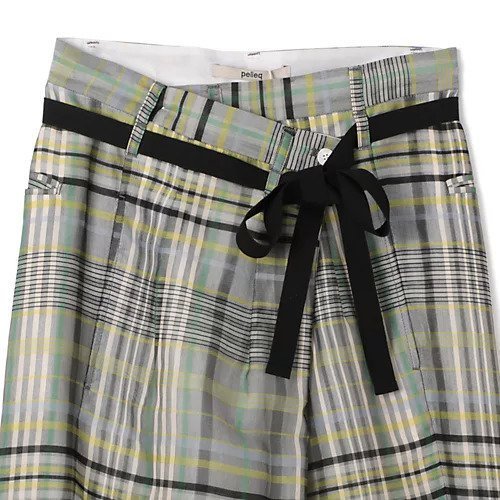 【ペレック/pelleq】のplaid silk organza wrap trousers 人気、トレンドファッション・服の通販 founy(ファニー) 　ファッション　Fashion　レディースファッション　WOMEN　2025年　2025　2025春夏・S/S　Ss,Spring/Summer,2025　インナー　Inner　オーガンジー　Organdy　シルク　Silk　ラップ　Wrap　リュクス　Luxe　洗える　Washable　other-3|ID: prp329100004485144 ipo3291000000032100113
