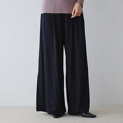 【ドレスハーセルフ/DRESS HERSELF】のフレア ワイドパンツ/シルクモダール【セットアップ可】 インテリア・キッズ・メンズ・レディースファッション・服の通販 founy(ファニー) https://founy.com/ ファッション Fashion レディースファッション Fashion for Women セットアップ Matching Sets レディースパンツ・ボトムス Pants & Trousers / Bottoms インナー Innerwear カットソー Cut and Sewn Top セットアップ Set-Up, Coordinated Outfit ドレープ Drape, Draping Fabric フレア Flare, Flared リラックス Relax, Relaxed Fit レギンス Leggings, Stretch Pants ワイド Wide, Wide Fit 旅行 Travel |ID: prp329100004485148 ipo3291000000031615809