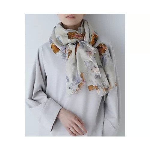 【ヒューマンウーマン/HUMAN WOMAN】のフラワープリントストール インテリア・キッズ・メンズ・レディースファッション・服の通販 founy(ファニー) ファッション Fashion レディースファッション Fashion for Women おすすめ Recommended / Our Picks ストール Stole, Wrap チェック Check, Plaid, Tartan イエロー|ID: prp329100004485171 ipo3291000000034885524