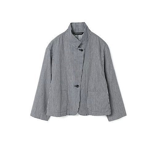 【ミズイロ インド/mizuiro ind】のヒッコリーシャツジャケット 人気、トレンドファッション・服の通販 founy(ファニー) 　ファッション　Fashion　レディースファッション　WOMEN　アウター　Coat Outerwear　ジャケット　Jackets　コンパクト　Compact　ショート　Short　ジャケット　Jacket　フロント　Front　ベスト　Vest　ポケット　Pocket　春　Spring　 other-1|ID: prp329100004485175 ipo3291000000031616022