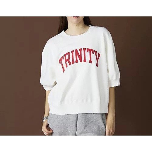 【オブラダ/Oblada】のHALF SLEEVE SWEAT SHIRT インテリア・キッズ・メンズ・レディースファッション・服の通販 founy(ファニー) 　ファッション　Fashion　レディースファッション　Fashion for Women　トップス・カットソー　Cut & Sew Tops　シャツ・ブラウス・オフィスカジュアル　Elegant Blouses & Button-Ups　レディースパーカー・カジュアルフーディー　Casual Hoodies & Sweatshirts　ロングTシャツ・Tシャツ　Longline T-Shirts & Tees　スウェット・クルーネックトップス　Sweatshirts & Crewnecks / Relaxed Fit Sweat Tops　イエロー　Yellow　オレンジ　Orange　クラシック　Classic, Timeless Style　スウェット / スエット　Sweatshirt, Sweatwear　バランス　Balance, Style Balance　リメイク　Remake, Reconstructed　ヴィンテージ　Vintage Style　エレガント 上品　Elegant　半袖　Short Sleeve, Half Sleeve　夏　Summer　洗える　Machine Washable　長袖　Long Sleeve, Full Sleeve　【HPS別注】WHITE&#215;RED|ID: prp329100004486797 ipo3291000000032514464