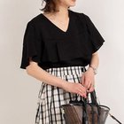 【ノーリーズ/NOLLEY'S】の【WEB限定】《セットアップ対応》ジュピター半袖フリルブラウス ブラック|ID: prp329100004486803 ipo3291000000032085467
