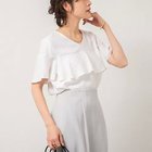 【ノーリーズ/NOLLEY'S】の【WEB限定】《セットアップ対応》ジュピター半袖フリルブラウス エクリュ|ID: prp329100004486803 ipo3291000000032085469
