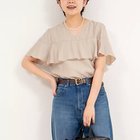 【ノーリーズ/NOLLEY'S】の【WEB限定】《セットアップ対応》ジュピター半袖フリルブラウス ベージュ|ID: prp329100004486803 ipo3291000000032085474