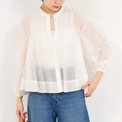 【ノーリーズ/NOLLEY'S】のピンタックブラウス インテリア・キッズ・メンズ・レディースファッション・服の通販 founy(ファニー) 　ファッション　Fashion　レディースファッション　Fashion for Women　トップス・カットソー　Cut & Sew Tops　シャツ・ブラウス・オフィスカジュアル　Elegant Blouses & Button-Ups　2025年　2025　2025春夏・S/S　Spring/Summer 2025 SS25　おすすめ　Recommended / Our Picks　タイトスカート　Pencil Skirt, Tight Skirt　フレア　Flare, Flared　ボトム　Bottoms, Lower Wear　ワイド　Wide, Wide Fit　ホワイト|ID: prp329100004486807 ipo3291000000031629969