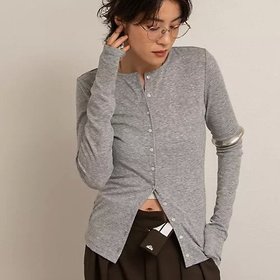 【ノーリーズ/NOLLEY'S】 【MAQWEL/マクウェル】リブクルーネックカーディガン人気、トレンドファッション・服の通販 founy(ファニー) ファッション Fashion レディースファッション WOMEN トップス・カットソー Tops/Tshirt カーディガン Cardigans ヴィンテージ Vintage カーディガン Cardigan シンプル Simple スリット Slit フェミニン Feminine フロント Front ベーシック Basic 羽織 Haori おすすめ Recommend 2025年 2025 2025春夏・S/S Ss,Spring/Summer,2025 |ID:prp329100004486820