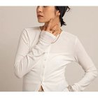 【ノーリーズ/NOLLEY'S】の【MAQWEL/マクウェル】リブクルーネックカーディガン 人気、トレンドファッション・服の通販 founy(ファニー) ファッション Fashion レディースファッション WOMEN トップス・カットソー Tops/Tshirt カーディガン Cardigans ヴィンテージ Vintage カーディガン Cardigan シンプル Simple スリット Slit フェミニン Feminine フロント Front ベーシック Basic 羽織 Haori おすすめ Recommend 2025年 2025 2025春夏・S/S Ss,Spring/Summer,2025 thumbnail ホワイト|ID: prp329100004486820 ipo3291000000032164740