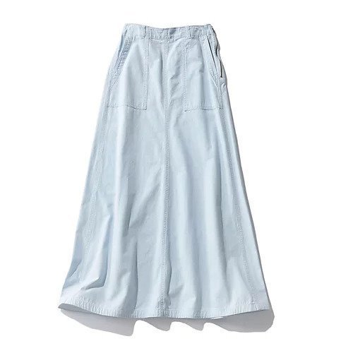 【マディソンブルー/MADISONBLUE】の【HPS別注】ファティーグパネルフレアスカート 人気、トレンドファッション・服の通販 founy(ファニー) 　ファッション　Fashion　レディースファッション　Fashion for Women　スカート　Skirts　Aライン・フレアスカート　A-Line & Flared Skirts　エレガント 上品　Elegant　シャンブレー　Chambray, Denim-Like Fabric　デニム　Denim, Jeans Material　フレア　Flare, Flared　マキシ　Maxi, Full Length　マニッシュ　Mannish, Boyish　ミリタリー　Military, Army Style　ヴィンテージ　Vintage Style　別注　Limited Edition, Custom Order　夏　Summer　洗える　Machine Washable　other-2|ID: prp329100004486825 ipo3291000000035202836