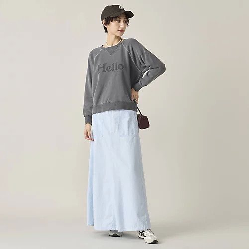 【マディソンブルー/MADISONBLUE】の【HPS別注】ファティーグパネルフレアスカート 人気、トレンドファッション・服の通販 founy(ファニー) 　ファッション　Fashion　レディースファッション　Fashion for Women　スカート　Skirts　Aライン・フレアスカート　A-Line & Flared Skirts　エレガント 上品　Elegant　シャンブレー　Chambray, Denim-Like Fabric　デニム　Denim, Jeans Material　フレア　Flare, Flared　マキシ　Maxi, Full Length　マニッシュ　Mannish, Boyish　ミリタリー　Military, Army Style　ヴィンテージ　Vintage Style　別注　Limited Edition, Custom Order　夏　Summer　洗える　Machine Washable　other-3|ID: prp329100004486825 ipo3291000000035202837