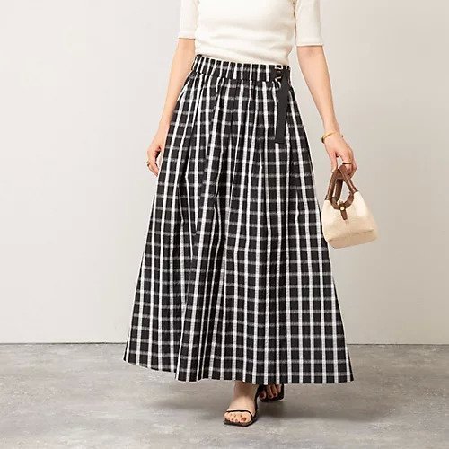 【ノーリーズ/NOLLEY'S】のウォッシャブルチェックタフタロングスカート 人気、トレンドファッション・服の通販 founy(ファニー) 　ファッション　Fashion　レディースファッション　WOMEN　スカート　Skirt　ロングスカート　Long Skirt　2025年　2025　2025春夏・S/S　Ss,Spring/Summer,2025　シンプル　Simple　タフタ　Taffeta　チェック　Check　エレガント 上品　Elegant　 other-1|ID: prp329100004486830 ipo3291000000031630202