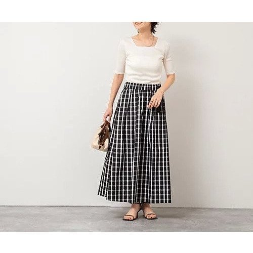 【ノーリーズ/NOLLEY'S】のウォッシャブルチェックタフタロングスカート 人気、トレンドファッション・服の通販 founy(ファニー) 　ファッション　Fashion　レディースファッション　WOMEN　スカート　Skirt　ロングスカート　Long Skirt　2025年　2025　2025春夏・S/S　Ss,Spring/Summer,2025　シンプル　Simple　タフタ　Taffeta　チェック　Check　エレガント 上品　Elegant　other-3|ID: prp329100004486830 ipo3291000000031648018