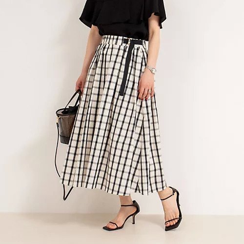 【ノーリーズ/NOLLEY'S】のウォッシャブルチェックタフタロングスカート 人気、トレンドファッション・服の通販 founy(ファニー) 　ファッション　Fashion　レディースファッション　Fashion for Women　スカート　Skirts　ロングスカート　Long Skirts / Maxi & Midi Skirts　2025年　2025　2025春夏・S/S　Spring/Summer 2025 SS25　シンプル　Simple, Minimal　タフタ　Taffeta, Structured Fabric　チェック　Check, Plaid, Tartan　エレガント 上品　Elegant　 other-1|ID: prp329100004486830 ipo3291000000033852786