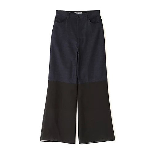 【アドーア/ADORE】のハイブリッドデニムパンツ 人気、トレンドファッション・服の通販 founy(ファニー) 　ファッション　Fashion　レディースファッション　WOMEN　パンツ　Pants　デニムパンツ　Denim Pants　おすすめ　Recommend　シアー　Sheer　スタンダード　Standard　ストレート　Straight　デニム　Denim　フィット　Fit　ポケット　Pocket　ヨーク　Yoke　夏　Summer　春　Spring　S/S・春夏　Ss・Spring/Summer　other-2|ID: prp329100004486846 ipo3291000000031630333