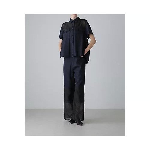 【アドーア/ADORE】のハイブリッドデニムパンツ 人気、トレンドファッション・服の通販 founy(ファニー) 　ファッション　Fashion　レディースファッション　Ladies' Fashion Online　パンツ　Pants　デニムパンツ　Denim Pants　おすすめ　Recommend　シアー　Sheer　スタンダード　Standard　ストレート　Straight　デニム　Denim　フィット　Fit　ポケット　Pocket　ヨーク　Yoke　夏　Summer　春　Spring　S/S・春夏　Ss・Spring/Summer　other-2|ID: prp329100004486846 ipo3291000000032648512