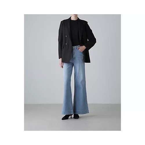 【アドーア/ADORE】のワイドフレアデニム 人気、トレンドファッション・服の通販 founy(ファニー) 　ファッション　Fashion　レディースファッション　WOMEN　おすすめ　Recommend　インディゴ　Indigo　コンパクト　Compact　スタンダード　Standard　デニム　Denim　ハンド　Hand　ビンテージ　Vintage　フィット　Fit　フレア　Flare　モダン　Modern　ワイド　Wide　 other-1|ID: prp329100004486847 ipo3291000000031630341