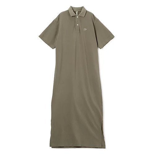 【サイ ベーシックス/SCYE BASICS】の【HPS別注】ポロワンピース インテリア・キッズ・メンズ・レディースファッション・服の通販 founy(ファニー) 　ファッション　Fashion　レディースファッション　WOMEN　ワンピース　Dress　ジーンズ　Jeans　スリット　Slit　デニム　Denim　ドレス　Dress　ポロシャツ　Polo Shirt　リラックス　Relax　別注　Special Order　定番　Standard　洗える　Washable　鹿の子　Pique　グレージュ|ID: prp329100004486849 ipo3291000000032049587