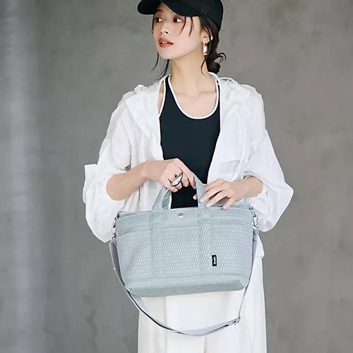 【トプカピ/TOPKAPI】の【Breath TOPKAPI】ポリメッシュ ショルダー付き トートバッグ 人気、トレンドファッション・服の通販 founy(ファニー) 　ファッション　Fashion　レディースファッション　Fashion for Women　バッグ　Bags　ショルダー　Shoulder, Shoulder Strap　スニーカー　Sneakers, Trainers　ポケット　Pocket, Pocket Detail　メッシュ　Mesh, Net Fabric　軽量　Lightweight, Ultra Light　other-2|ID: prp329100004486862 ipo3291000000032232546